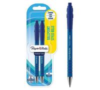 Paper:Mate Stylo à bille FlexGrip Ultra, blister de 2, bleu
