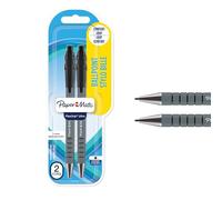 Paper Mate Flexgrip Ultra stylo bille rétractable | pointe moyenne (1,0 mm) | encre noire | lot de 2