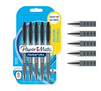Paper:Mate Stylo à bille FlexGrip Ultra, blister de 5, noir
