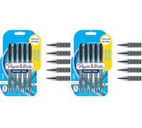 Paper Mate Flexgrip Ultra stylo bille retractable | pointe moyenne (1,0 mm) | encre noire | lot de 5