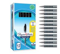Paper Mate Flexgrip Ultra stylo bille rétractable | pointe moyenne (1,0 mm) | Fourniture scolaire | encre noire | boîte de 12