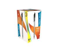 Paper Mate Inkjoy 100 Lot De 80 + 20 Stylos A Bille Rétractables Pointe Moyenne Noir