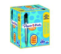 Paper Mate InkJoy 100 RT Stylo bille rétractable pointe moyenne 1 mm noir - Boîte de 80 + 20 OFFERTS