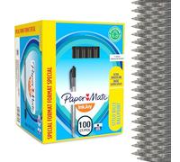 Paper-Mate stylo bille rétractable InkJoy 100RT pointe moyenne (1,0 mm) noir - Lot de 100