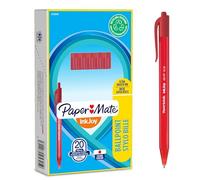 Paper Mate InkJoy 100RT stylo bille rétractable | pointe moyenne (1,0 mm) | rouge | Lot de 20