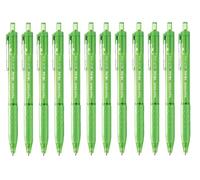 Paper Mate Inkjoy 300RT Lot de 12 stylos à pointe moyenne Vert citron 1 mm