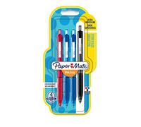 Paper Mate InkJoy 300RT Lot de 4 Stylos bille rétractable pointe moyenne Couleurs Assorties
