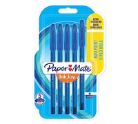 Paper Mate InkJoy10pk0ST stylos bille avec bouchon | pointe fine (0,7 mm) | bleu | lot de 5