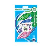 Paper Mate Liquid Paper Dryline Grip ruban correcteur , couleurs assorties , lot de 2+2
