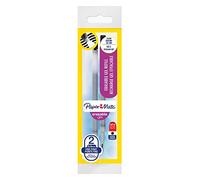 Paper Mate Lot de 2 Recharges pour stylo gel effaçable pointe fine 0,5 mm Noir