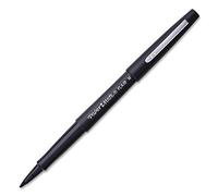 PAPER:MATE Lot de 3 Stylos feutre Flair Original Nylon Pte 0,8 mm Noir