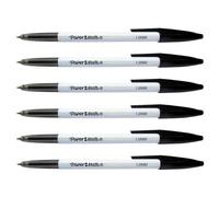 Paper:Mate Lot De 6 Stylos À Bille 045 Pointe Fine Noir