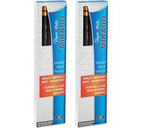 Paper Mate Mirado Black Warrior - Lot de 2 paquets de 12 crayons en bois non toxiques, HB #2, corps noir mat, 12 paquets de 12, total de 24 chacun (PAP2254)