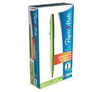 Paper Mate Pack De 12 Stylo Feutre Nylon - Flair Original - 1 Mm -Écriture Moyenne Vert Pomme