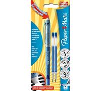 Paper Mate Replay Premium Stylo gel effaçable Pointe Moyenne Bleu