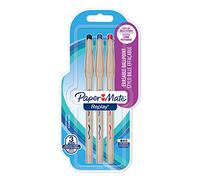 Paper Mate Replay stylo bille effaçable | pointe moyenne 1 mm | couleurs assorties | lot de 3