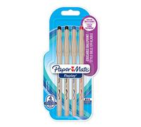 Paper Mate Replay stylo bille effaçable | pointe moyenne 1 mm | couleurs assorties | lot de 4
