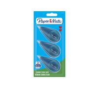 Paper Mate Roller de correction Mini 5mm x 6m Bleu marine translucide - Blister de 3
