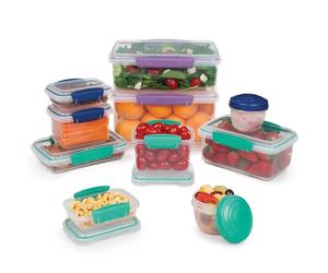 Paper Mate Sistema KLIP IT boîtes de conservation alimentaire | Boîtes de préparation avec couvercleslunch boxboîtes à en-cas et Cie | Empilables et hermétiques | 20 pièces