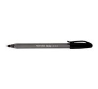 Papermate Stylo Bille À Capuchon, Pointe Moyenne, Corps Triangulaire Plastique Couleur, Encre Ulv Noire