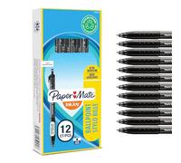 Paper Mate stylo bille rétractable InkJoy 300 RT | pointe moyenne (1,0 mm) | noir | lot de 12