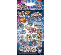 Paper Projects 01.70.06.181 Autocollants Scintillants Paw Patrol The Mighty Movie | Produit sous Licence Officielle | Réutilisable sur Surfaces Non poreuses, Multicolore, 19,5 cm x 9,5 cm