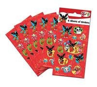 Paper Projects 01.70.15.043 Bing Lot de 6 autocollants pour pochettes surprises Rouge 12,5 x 7,5 cm