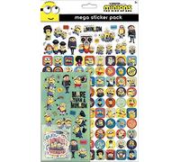 Paper Projects 01.70.22.027 Minions : The Rise of Gru Mega Pack | Trois types d'autocollants (environ 150 au total) | Réutilisable sur des surfaces non poreuses, multicolore, 29,7 cm x 11 cm