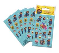 Paper Projects Bear The Adventures of Paddington Lot de 6 Feuilles d'autocollants Produit sous Licence Officielle | Parfait comme Sac de fête ou Cadeau de Noël, 01.70.15.062, Bleu, 12.5cm x 7.5cm