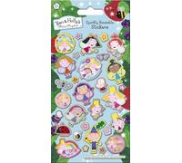 Paper Projects Ben and Holly's Little Kingdom Autocollants réutilisables scintillants | Produit sous licence officielle | Réutilisable sur surfaces non poreuses, bleu, 19,5 cm x 9,5 cm