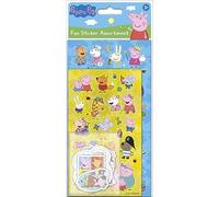 Paper Projects Peppa Pig Assortiment d'autocollants | Comprend 3 types d'autocollants | Parfait pour la décoration et le scrapbooking, bleu, 24,5 cm x 11 cm (01.70.31.017)