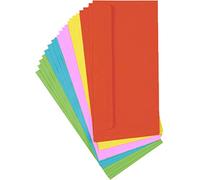Paper24 Lot de 20 enveloppes longues colorées DIN 680
