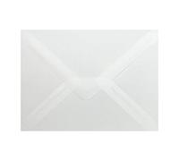 Paper24 Lot de 25 enveloppes 140 x 190 mm 14 x 19 cm à humidifier 120 g/m² pour invitations, mariage, (60 Transparent) pour photos 13 x 18 cm