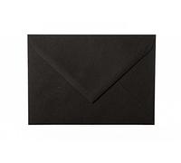 Paper24 Lot de 25 enveloppes 140x190 mm Noir