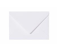 Paper24 Lot de 25 enveloppes B6 à fermeture humide 120 g/m² - 12,5 x 17,5 cm - Pour mariage, anniversaire, bricolage - Blanc
