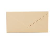 Paper24 Lot de 25 enveloppes Camel - DIN long - 110 x 220 mm - 11 x 22 cm - Sans fenêtre - Idéales pour cartes d'invitation à un mariage, un anniversaire, etc.