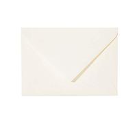 Paper24 Lot de 25 enveloppes DIN C6 114 x 162 mm, en ivoire, enveloppes de mariage, autocollantes avec languette pointue pour invitations, cartes de vœux A6, pour mariage, anniversaire de Paper24