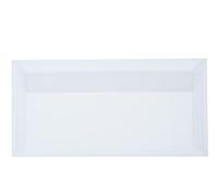 Paper24 Lot de 25 enveloppes DIN long - 110 x 220 mm - Avec bandes adhésives - Enveloppes DIN long 11 x 22 cm - 100 g/m² (60 transparentes)