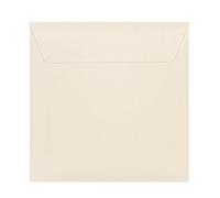 Paper24 Lot de 50 enveloppes carrées Crème 17 x 17 cm 170 x 170 mm Fermeture : enveloppes avec bande adhésive Grammage : 120 g/m²