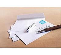 Paper24 Raadhuis Lot de 25 enveloppes autocollantes Format C6 Blanc 80 g
