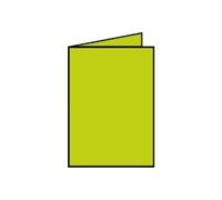 Paperado - Cartes pliées en deux - vert vif - A7 (74 x 105 mm) - 220 g/m² - 5 carte(s)