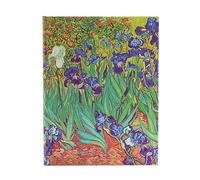 Paperblanks Agendas 18 Mois 2025, Iris de Van Gogh, Ultra, Vertical, Fermeture Élastique