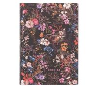 Paperblanks Agende Flexi à Couverture Souple 12 Mois 2024 Floralia | Quotidien | Midi (125 × 175 mm)