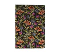 Paperblanks Flexi Agendas 13 Mois à Couverture Souple 2025, Fleurs Sauvages, Mini, Horizontal, Fermeture Élastique