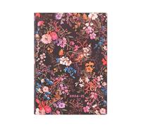 Paperblanks Flexi Agendas 13 Mois à Couverture Souple 2025, Floralia, Midi, Un Jour par Page, Fermeture Élastique