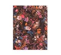 Paperblanks Flexi Agendas 18 Mois à Couverture Souple 2025, Floralia, Ultra, Vertical, Fermeture Élastique