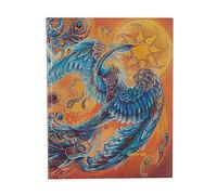 Paperblanks Flexi Agendas 18 Mois à Couverture Souple 2025, Oiseau Céleste, Ultra, Vertical, Fermeture Élastique