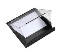 Paperdry A4 Professional Noir - Porte-bloc A4 étanche, portrait et paysage - Agent anti-froid, PVC supérieur - Porte-bloc couvert avec rangement - Double orientation - Porte-document résistant étanche