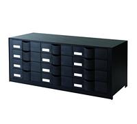 PAPERFLOW 13812 Module Classement Po Lystyrène 12 Tiroirs 240x320mm 329x342x813mm Bleu