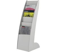 Paperflow 289.02 Présentoir à prospectus Courbo SLIM - 6 cases, gris